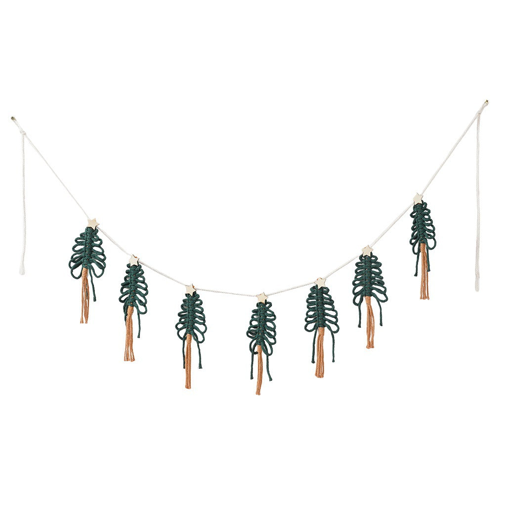 Decorative Macrame Green Red | High & Bury