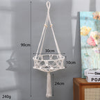 Decorative Macrame Hanging Basket | High & Bury