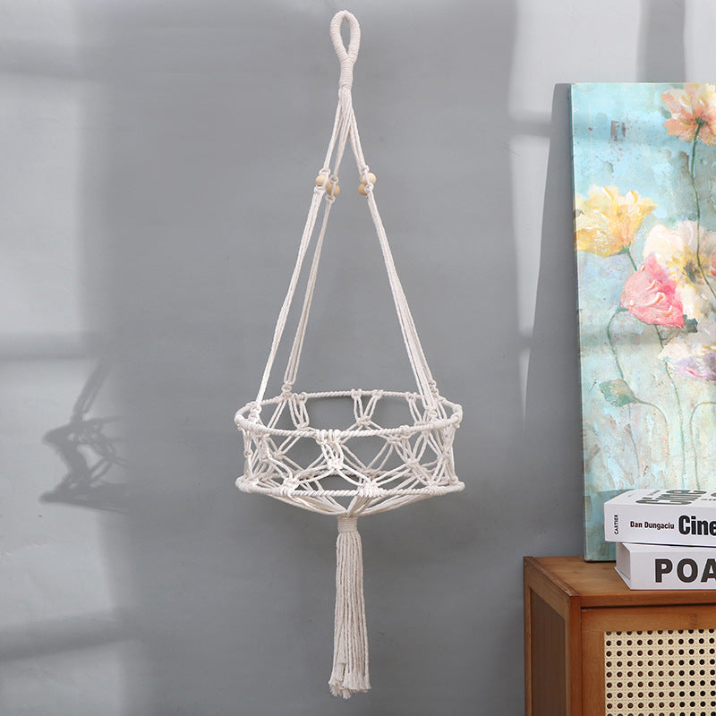 Decorative Macrame Hanging Basket | High & Bury