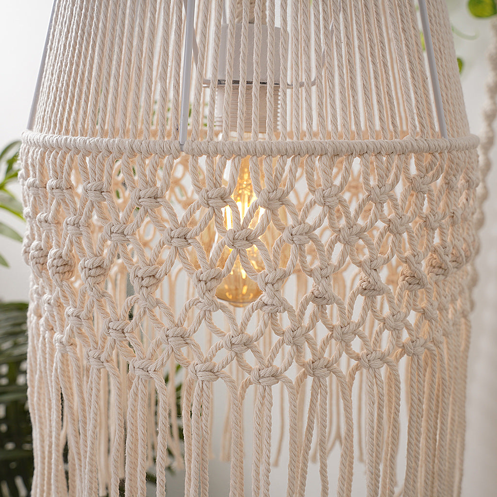 Decorative Macrame Hanging Lantern | High & Bury