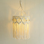 Decorative Macrame Hanging Light Fixture | High & Bury