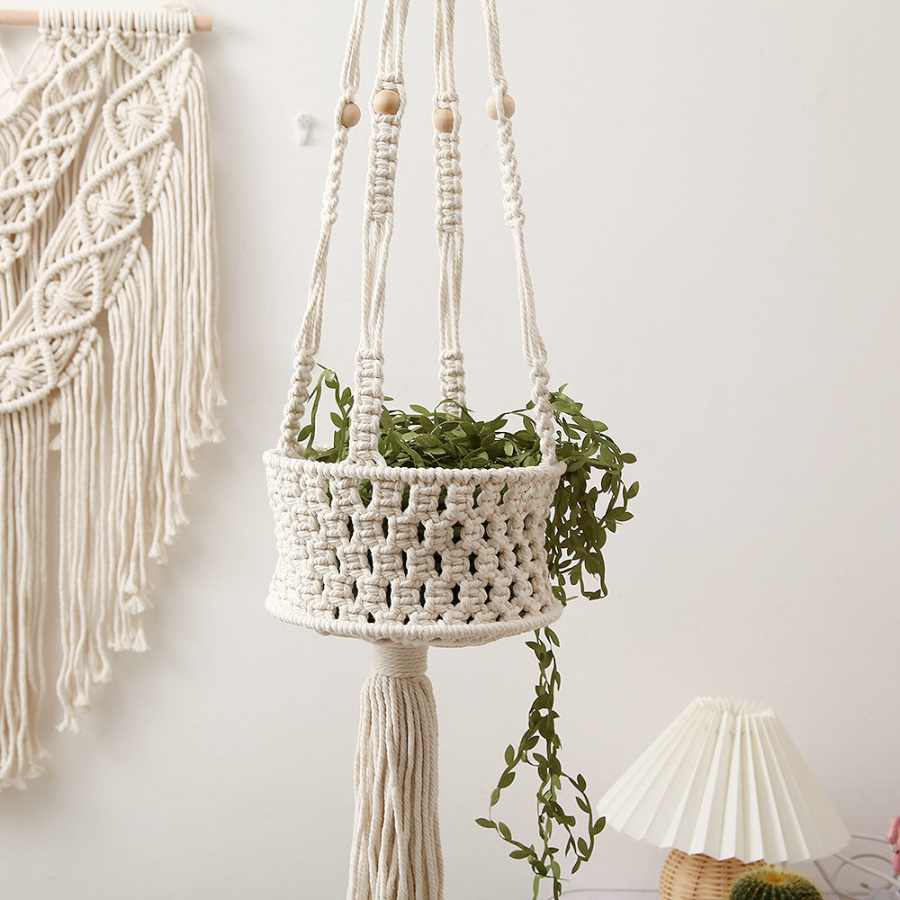 Decorative Macrame Hanging Planter | High & Bury