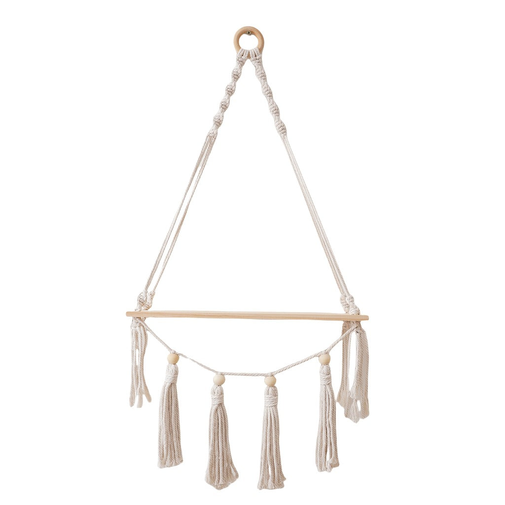 Decorative Macrame Hanging Shelf | High & Bury