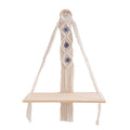 Decorative Macrame Hanging Shelf Organizer | High & Bury