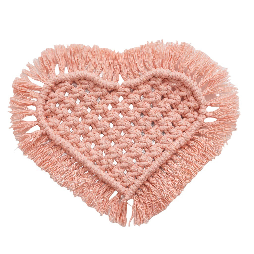 Decorative Macrame Heart Wall Hanging | High & Bury
