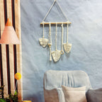 Decorative Macrame Leaf Wall Hanging | High & Bury