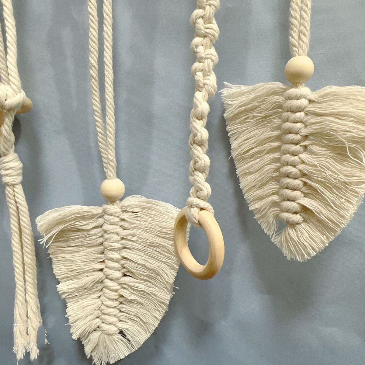Decorative Macrame Leaf Wall Hanging | High & Bury