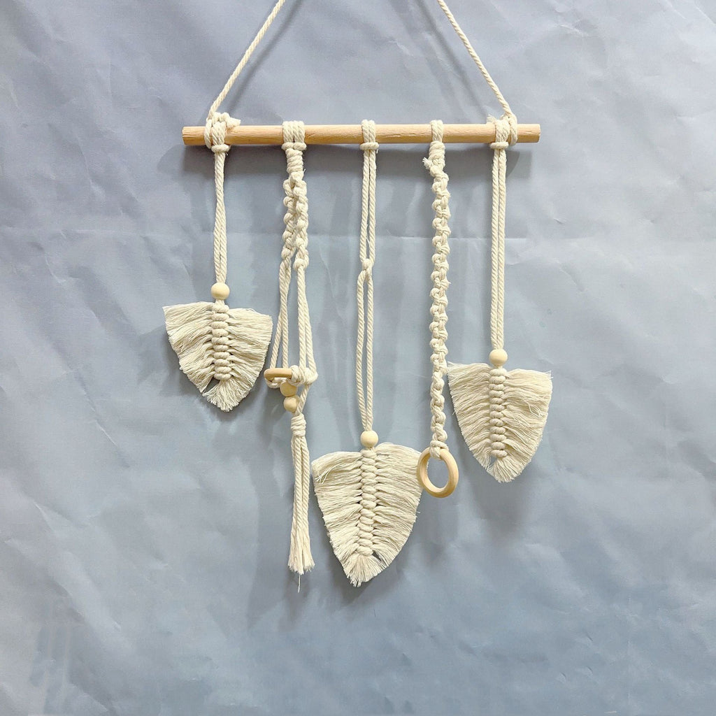 Decorative Macrame Leaf Wall Hanging | High & Bury