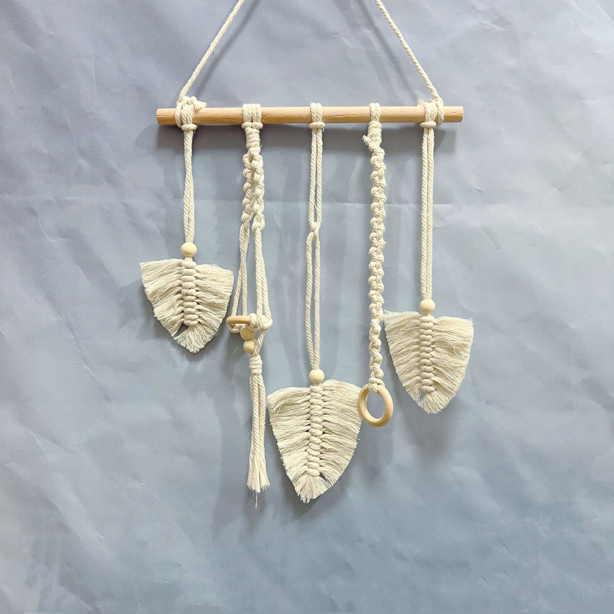 Decorative Macrame Leaf Wall Hanging | High & Bury