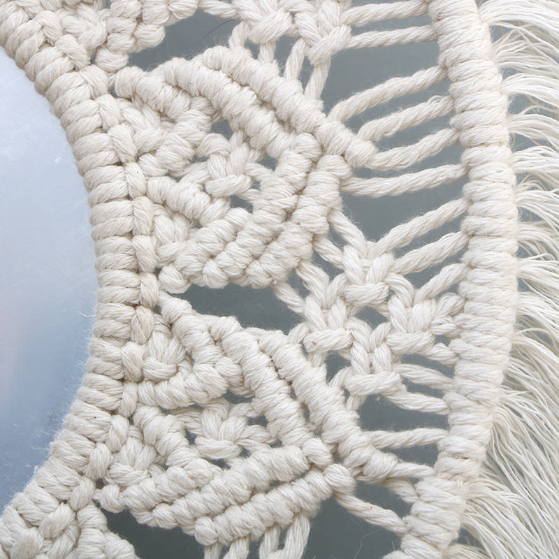 Decorative Macrame Mirror | High & Bury