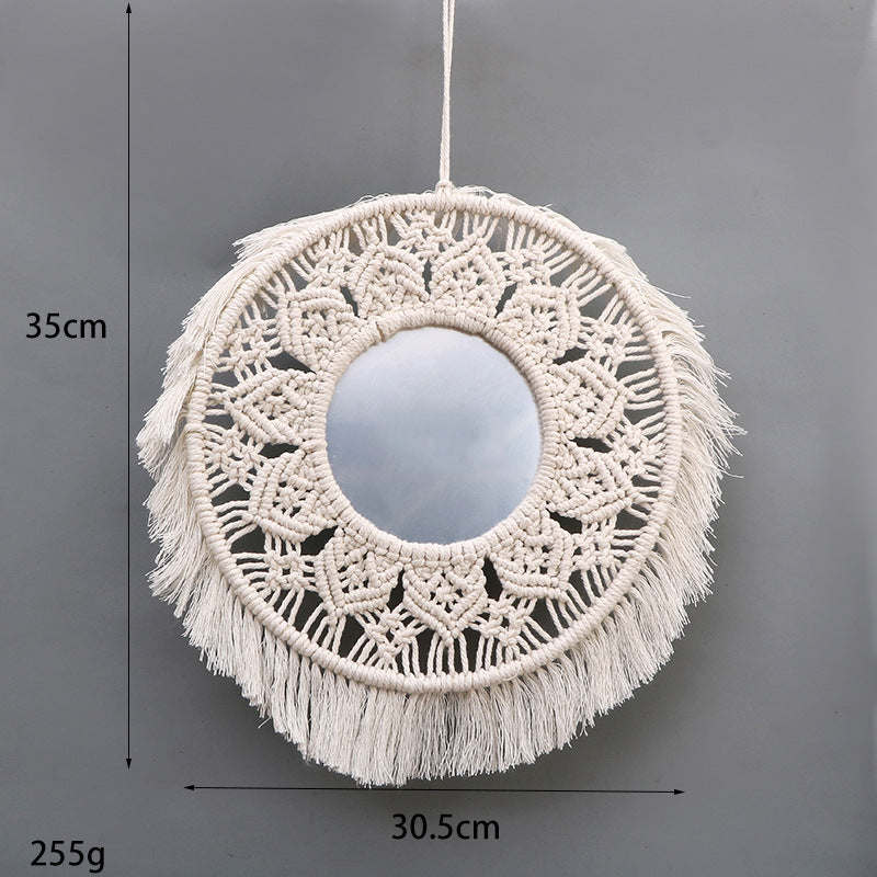 Decorative Macrame Mirror | High & Bury