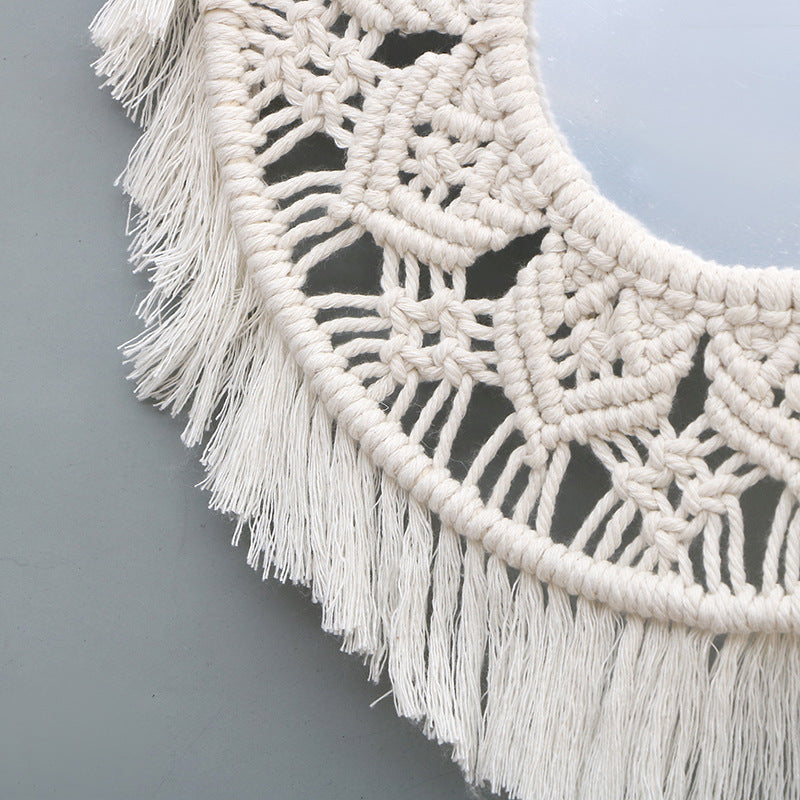 Decorative Macrame Mirror | High & Bury