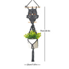 Decorative Macrame Owl Planter | High & Bury