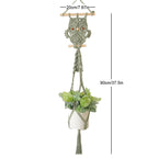 Decorative Macrame Owl Planter | High & Bury
