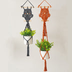 Decorative Macrame Owl Planter | High & Bury