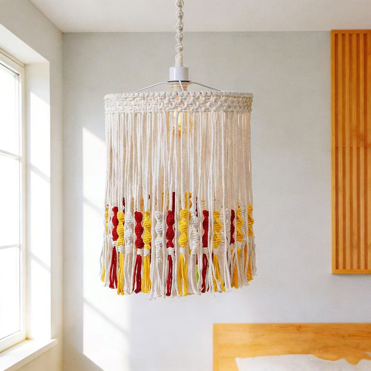 Decorative Macrame Pendant Light Cord | High & Bury