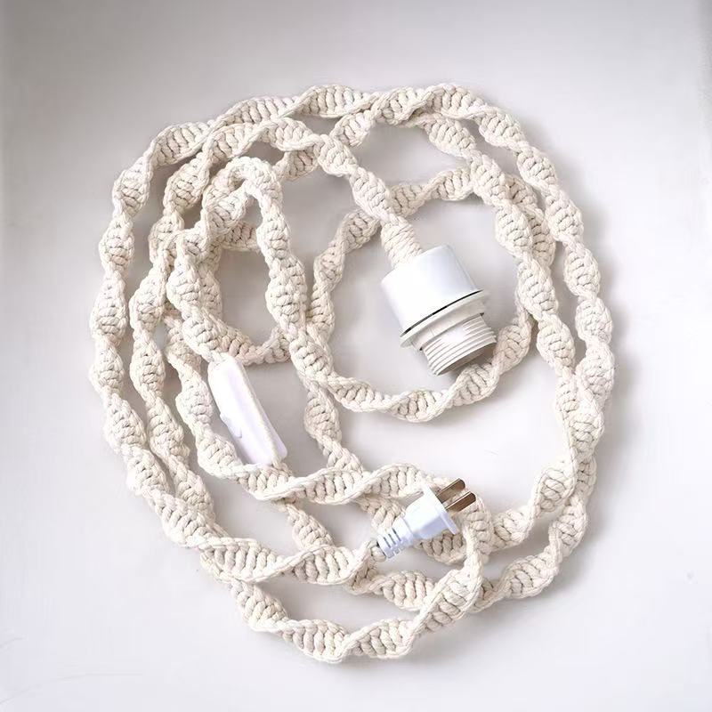 Decorative Macrame Pendant Light Cord | High & Bury