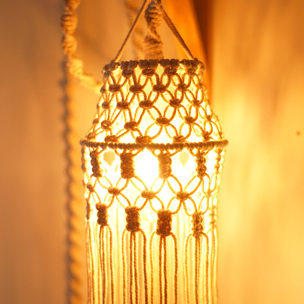 Decorative Macrame Pendant Light | High & Bury