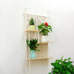 Decorative Macrame Plant Holder with Shelves | High & Bury
