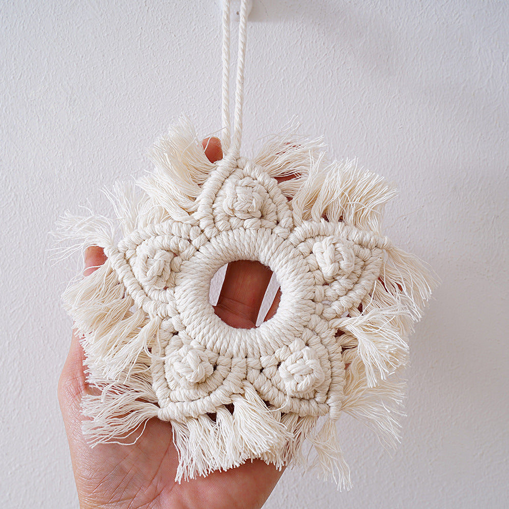 Decorative Macrame Star Ornament | High & Bury