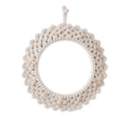 Decorative Macrame Star-Shaped Wall Mirror | High & Bury