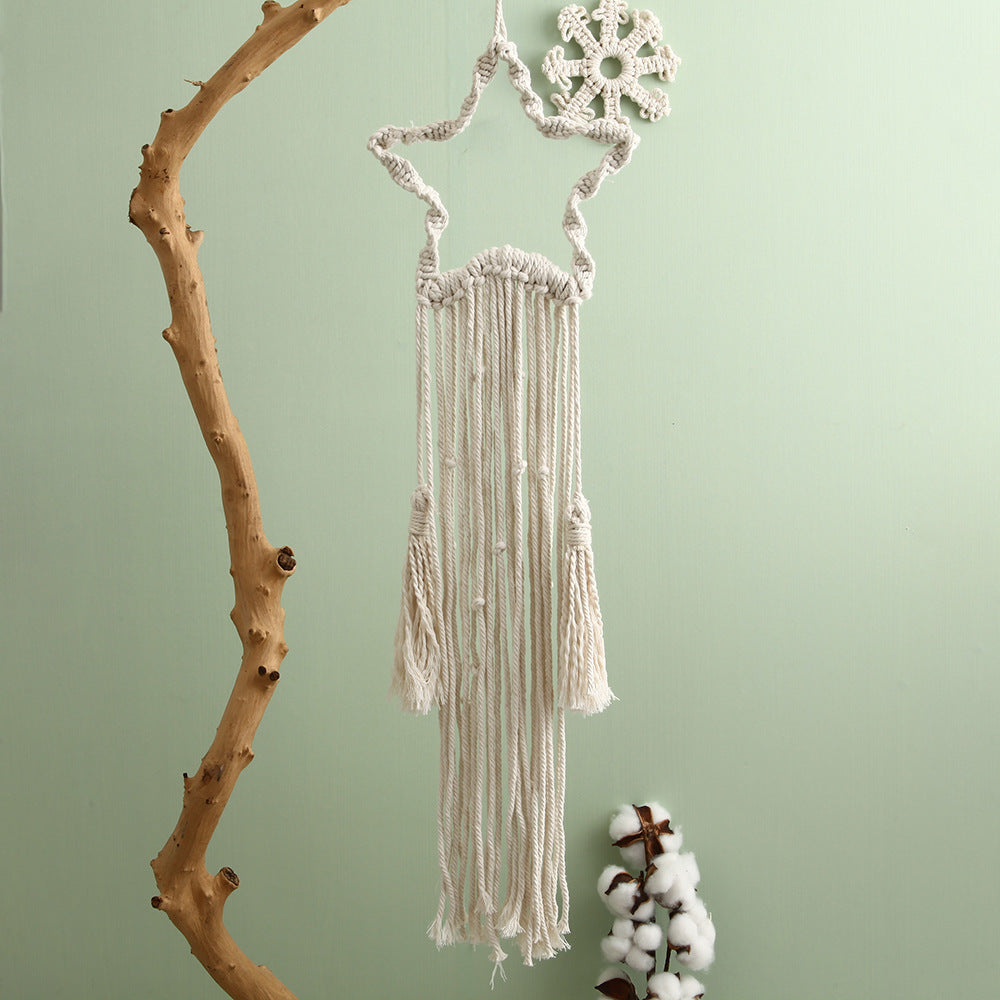 Decorative Macrame Star Wall Hanging | High & Bury