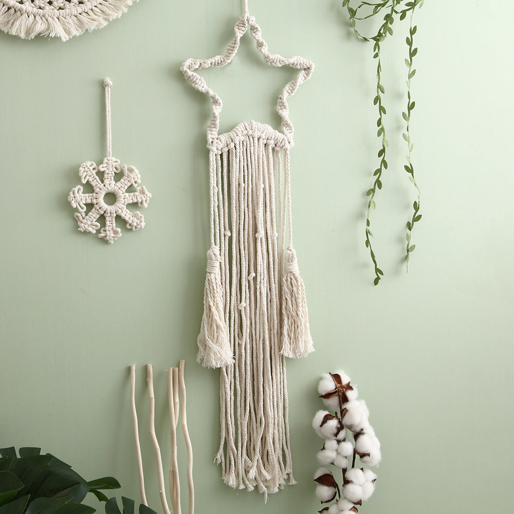 Decorative Macrame Star Wall Hanging | High & Bury