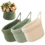 Decorative Macrame Storage Basket Brown | High & Bury