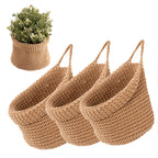 Decorative Macrame Storage Basket Brown | High & Bury