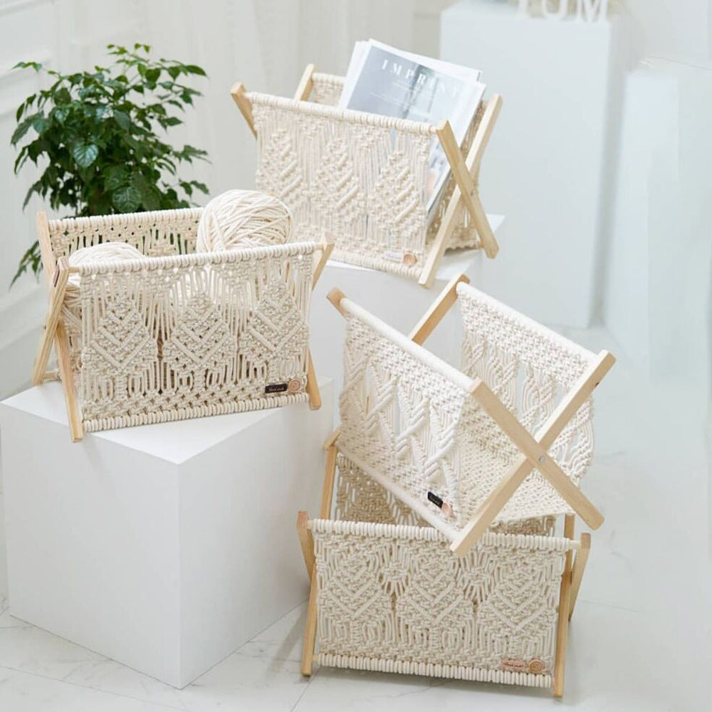 Decorative Macrame Storage Basket Model Glzf | High & Bury