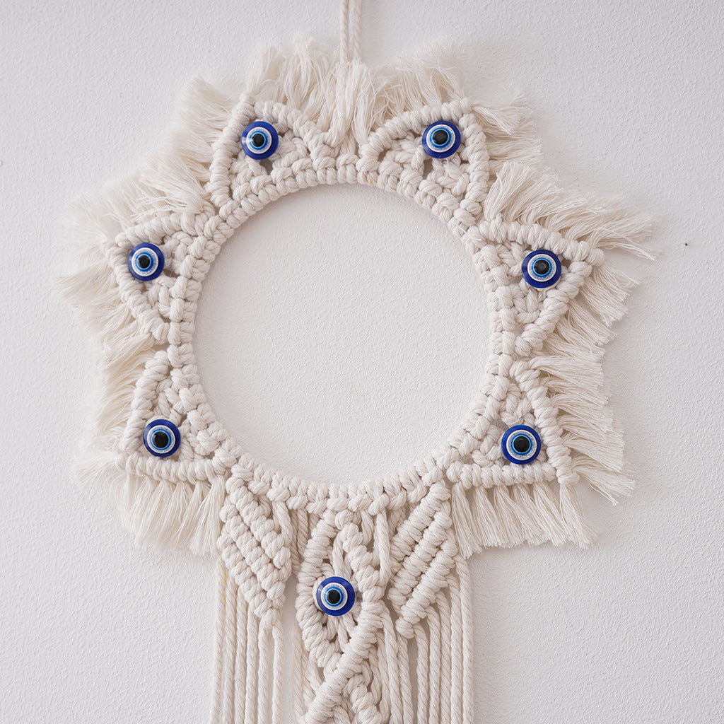 Decorative Macrame Sun-Shaped Wall Hanging | High & Bury