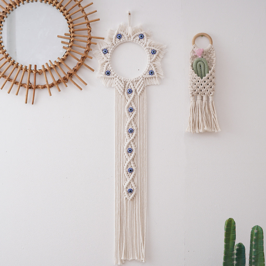 Decorative Macrame Sun-Shaped Wall Hanging | High & Bury