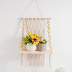 Decorative Macrame Swing Shelf | High & Bury