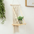 Decorative Macrame Swing Shelf | High & Bury