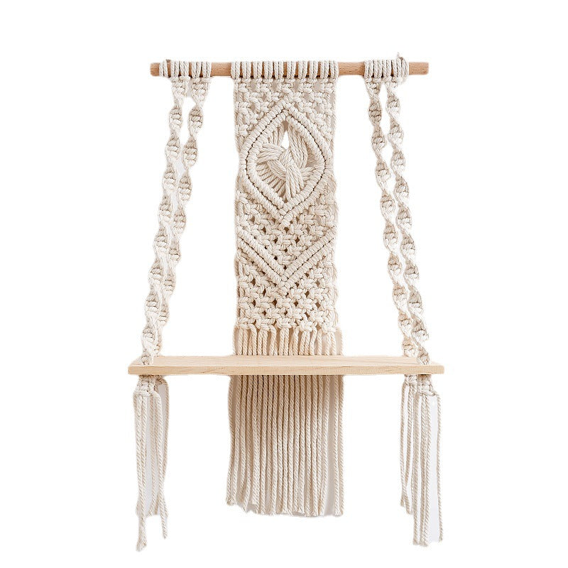 Decorative Macrame Swing Shelf | High & Bury