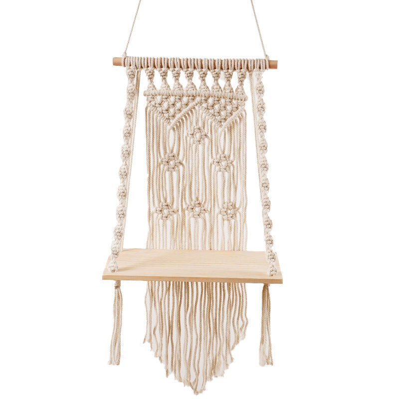 Decorative Macrame Swing Shelf | High & Bury