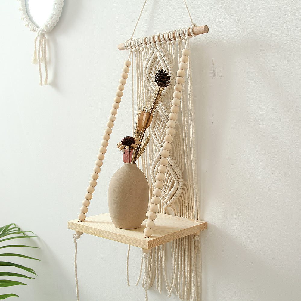 Decorative Macrame Swing Shelf | High & Bury