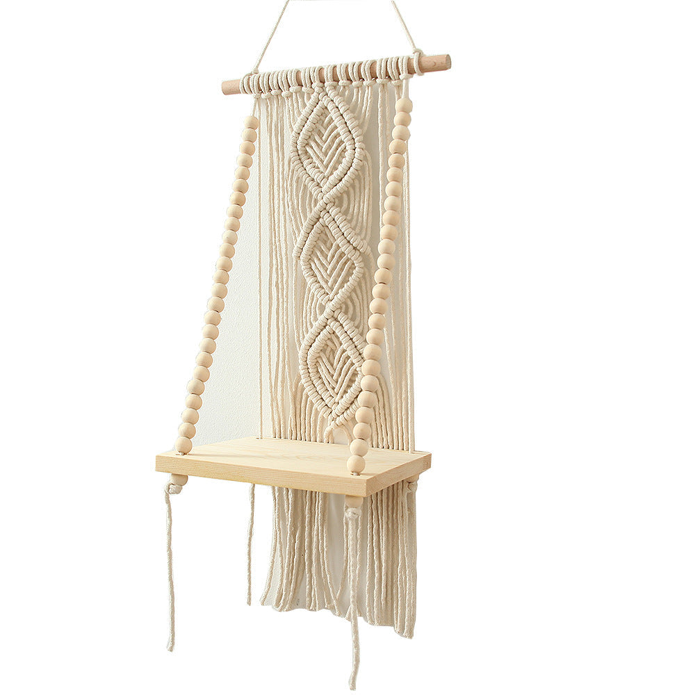 Decorative Macrame Swing Shelf | High & Bury