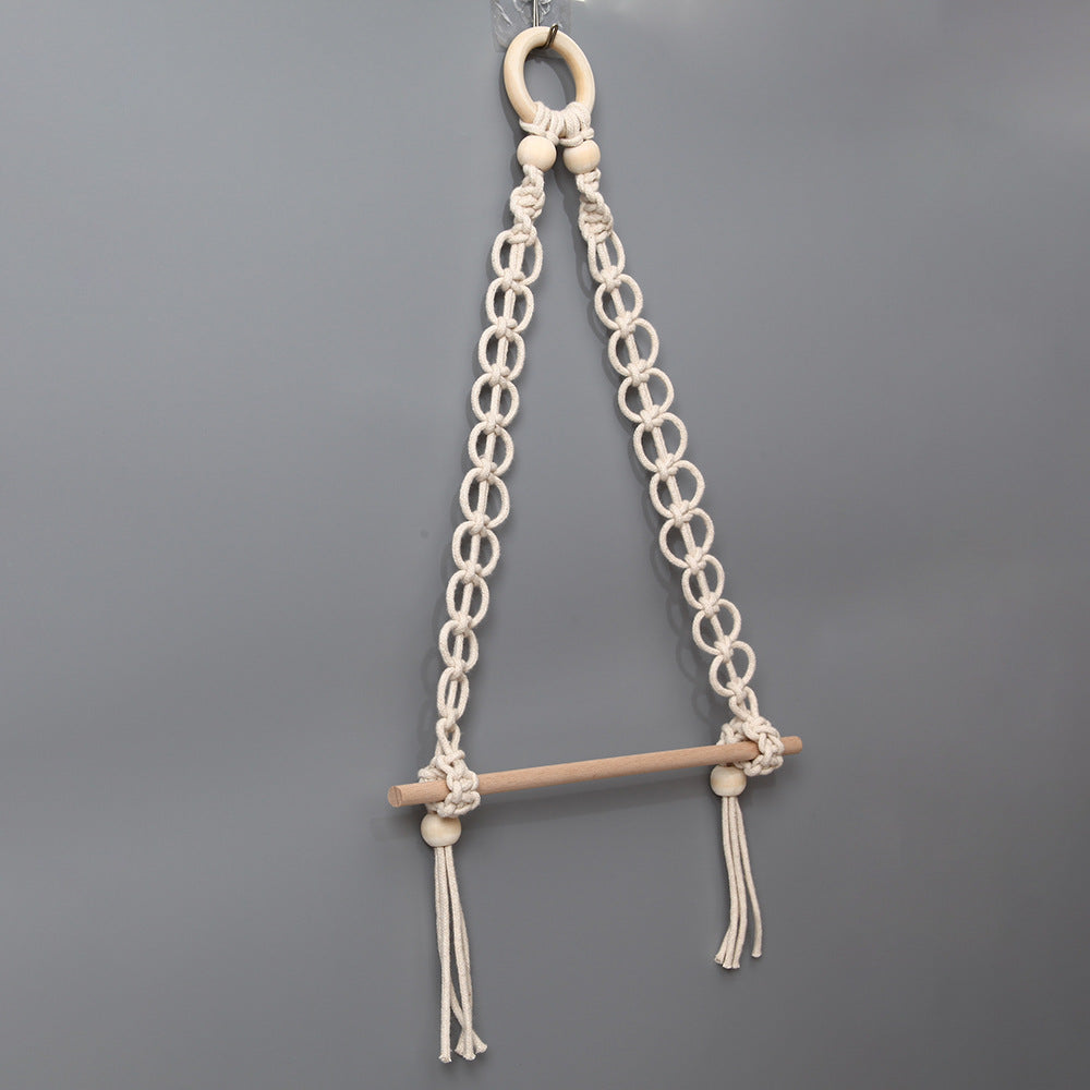 Decorative Macrame Toilet Paper Holder | High & Bury