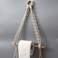 Decorative Macrame Toilet Paper Holder | High & Bury