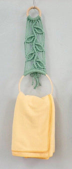 Decorative Macrame Towel Holder | High & Bury