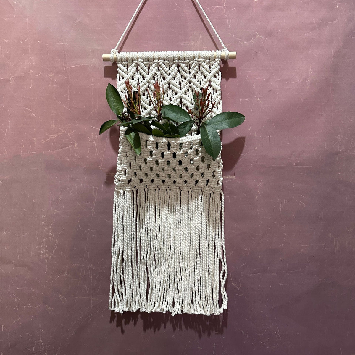 Decorative Macrame Wall Art Off White | High & Bury
