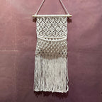Decorative Macrame Wall Art Off White | High & Bury