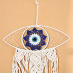 Decorative Macrame Wall Art White Black | High & Bury