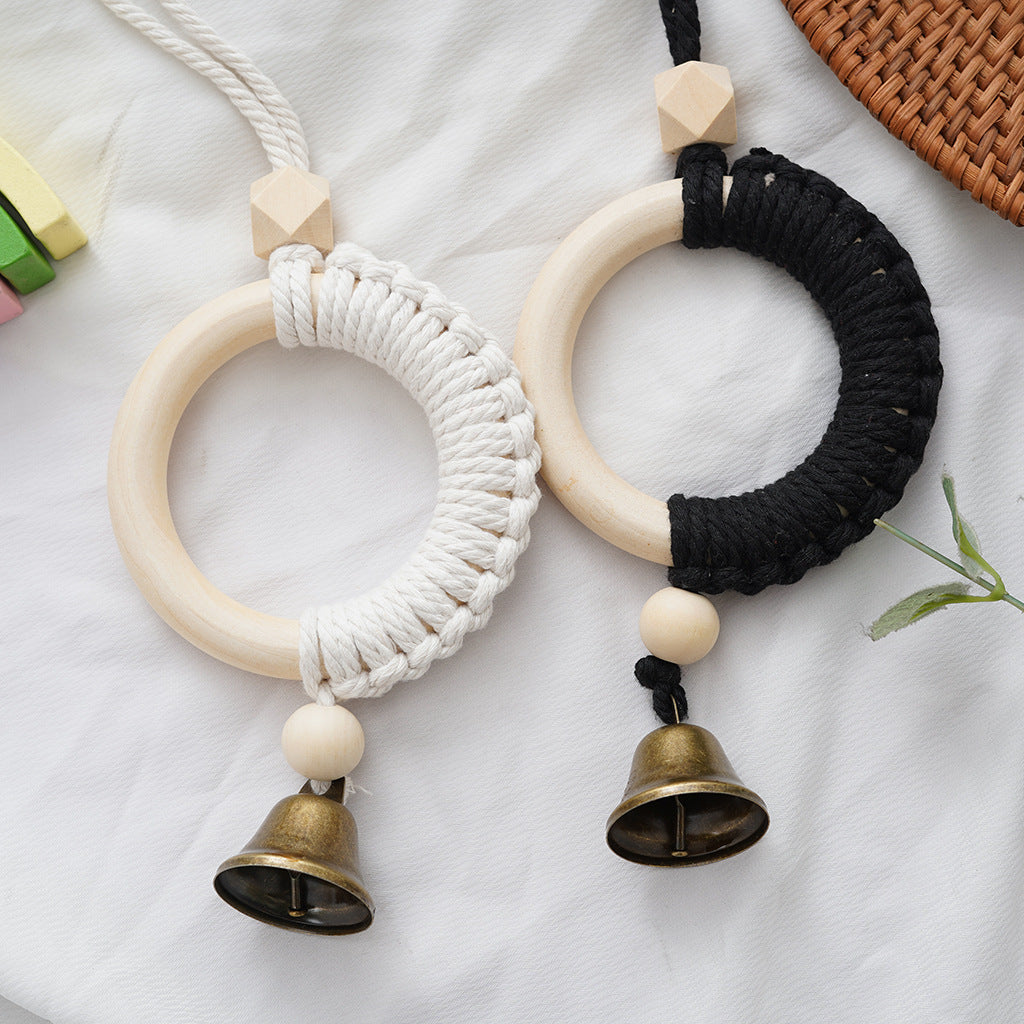 Decorative Macrame Wall Art with Bell | High & Bury