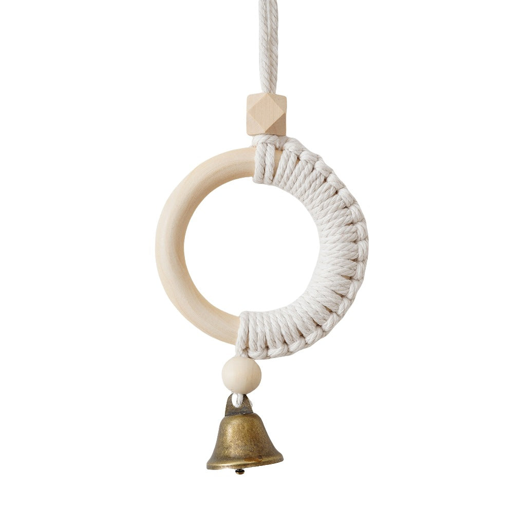 Decorative Macrame Wall Art with Bell | High & Bury