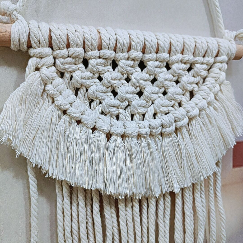 Decorative Macrame Wall Hanging 20 35Cm | High & Bury