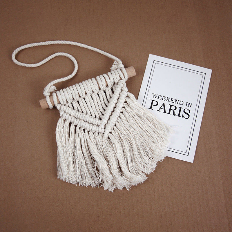 Decorative Macrame Wall Hanging Art 6 × 7 Inch | High & Bury