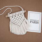 Decorative Macrame Wall Hanging Art 6 × 7 Inch | High & Bury