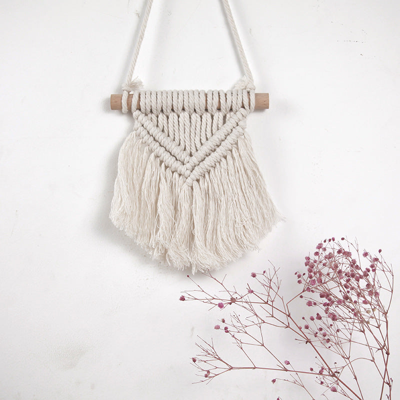 Decorative Macrame Wall Hanging Art 6 × 7 Inch | High & Bury